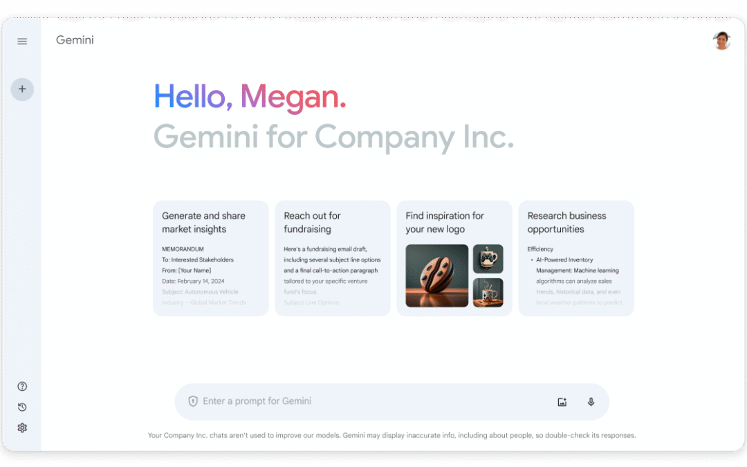 "Google Gemini Enterprise interface marketing"