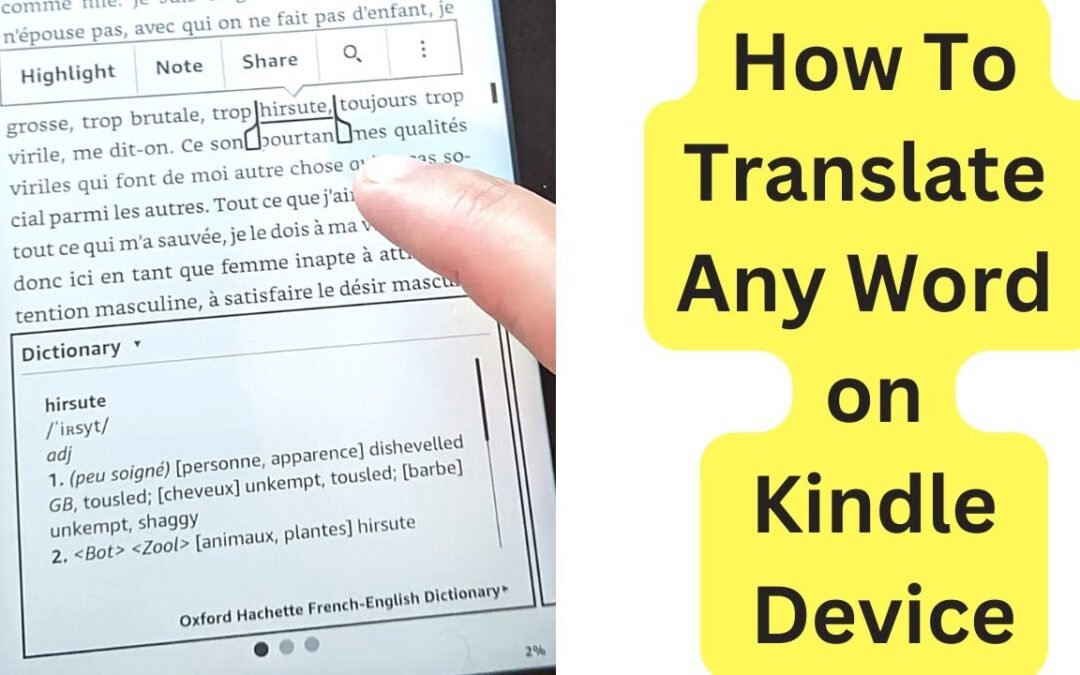 "Kindle Translate marketing promocional"