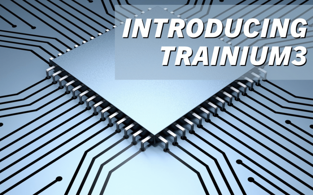 "Trainium3 chips renderización"