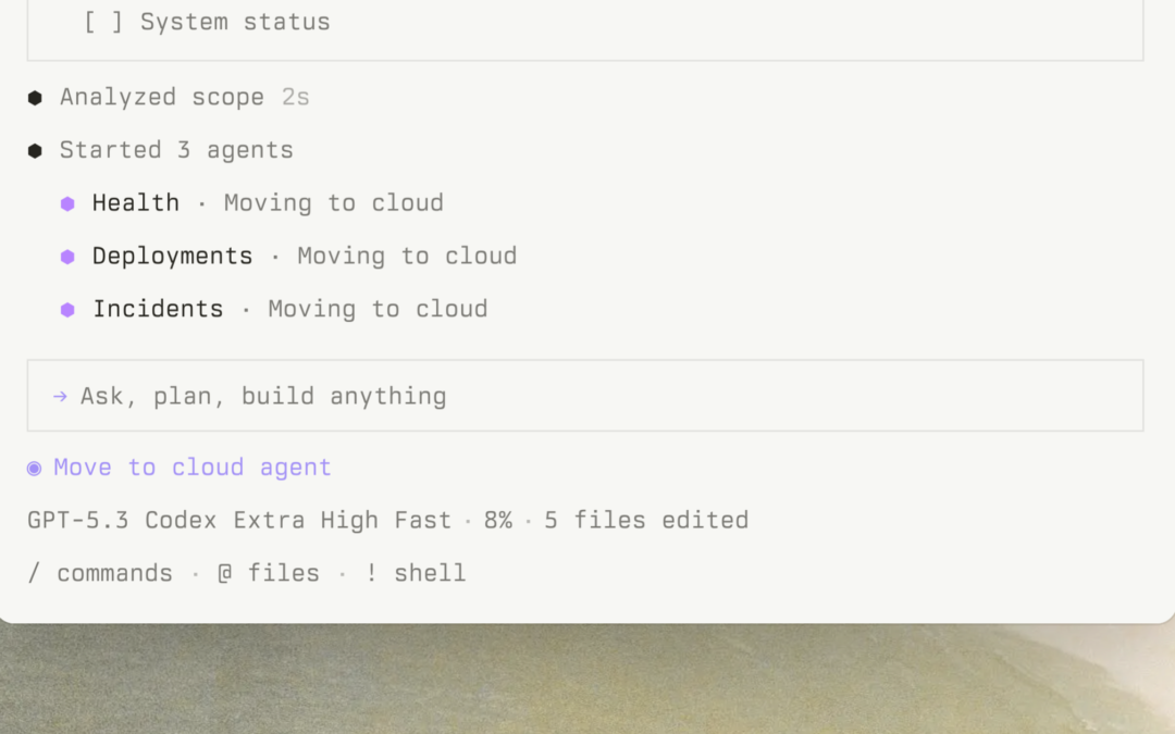 Interfaz de Cursor CLI ejecutando agentes en terminal