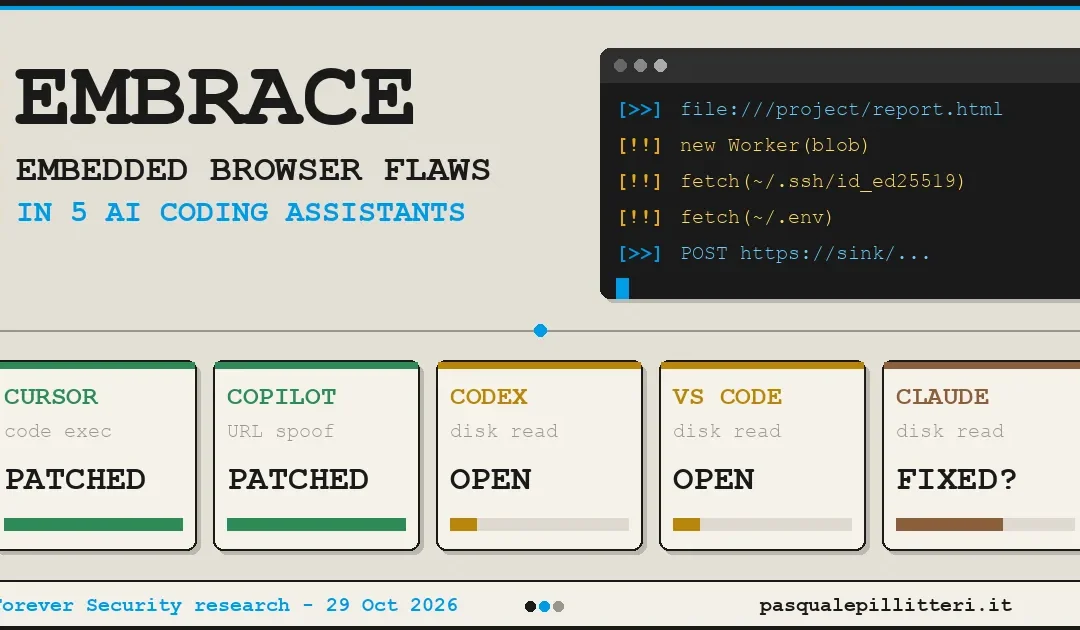 Infografía sobre EMBRACE y los navegadores integrados de Codex y VS Code