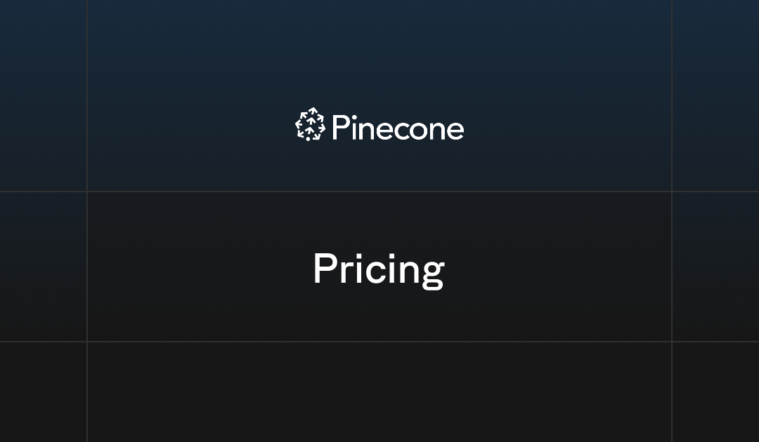 Tarjeta de precios oficial de Pinecone